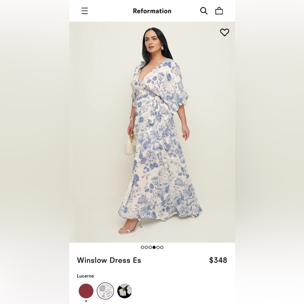 Reformation Winslow Dress in Lucerne Size 1X New without tags!